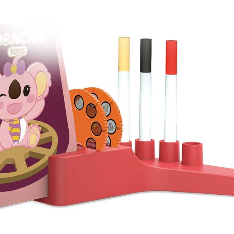 Proiector desen cu 6 diapozitive si 6 carioci incluse Koala Diary KD80308