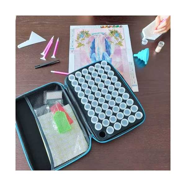 Set complet de accesorii cu geanta inclusa pentru Diamond Painting Malatec MY18060