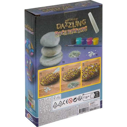 Set pictura pe pietre Metallic Dazzling 11 piese Grafix GR200057