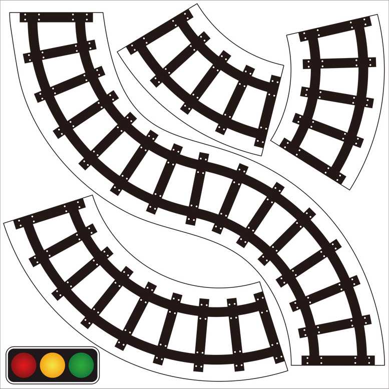 Banda auto autocolanta Curbe Cale Ferata Mideer MD4027