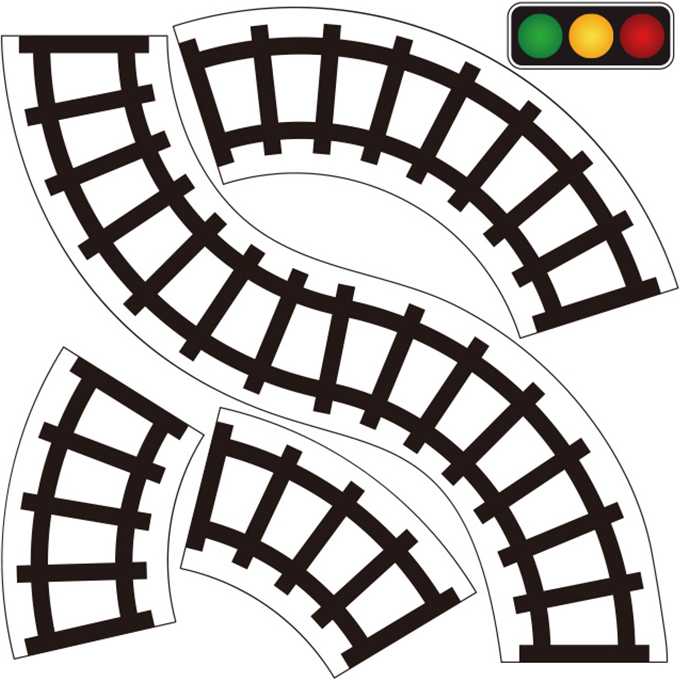 Banda auto autocolanta Curbe Cale Ferata Mideer MD4027