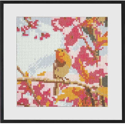 Set creativ cu diamante rotunde Pasare Diamond Painting 20x20 cm Grafix GRCR2097-23GE2