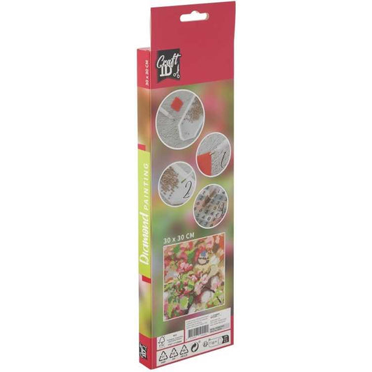 Set creativ cu diamante rotunde Pasare Diamond Painting 30x30 cm Grafix GRCR2098-23GE1