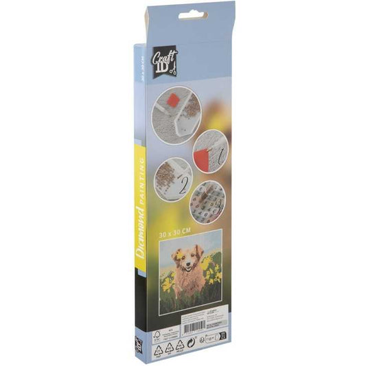 Set creativ cu diamante rotunde Caine Diamond Painting 30x30 cm Grafix GRCR2098-23GE3