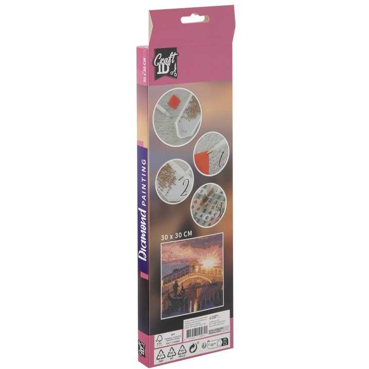 Set creativ cu diamante rotunde Venetia Diamond Painting 30x30 cm Grafix GRCR2098-23GE4