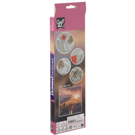 Set creativ cu diamante rotunde Venetia Diamond Painting 30x30 cm Grafix GRCR2098-23GE4