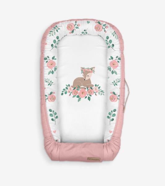 Baby Nest Klups Nature & Love Rose N001