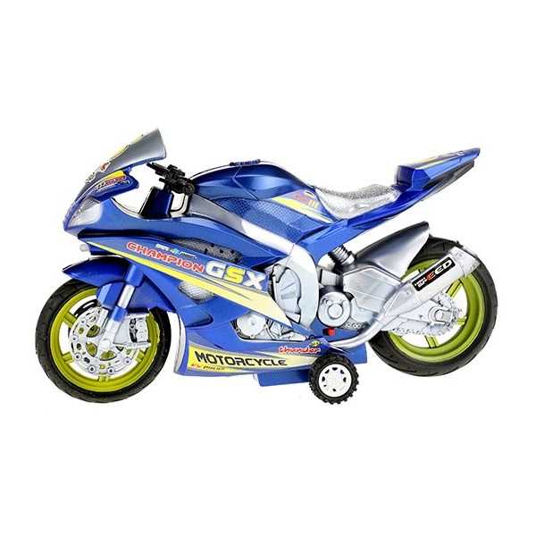 Motocicleta de Curse cu Lumini si Sunete 30 cm Toi-Toys TT29210Z