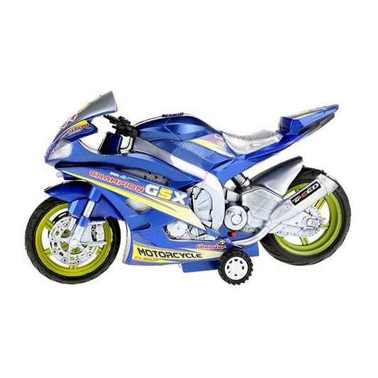 Motocicleta de Curse cu Lumini si Sunete 30 cm Toi-Toys TT29210Z