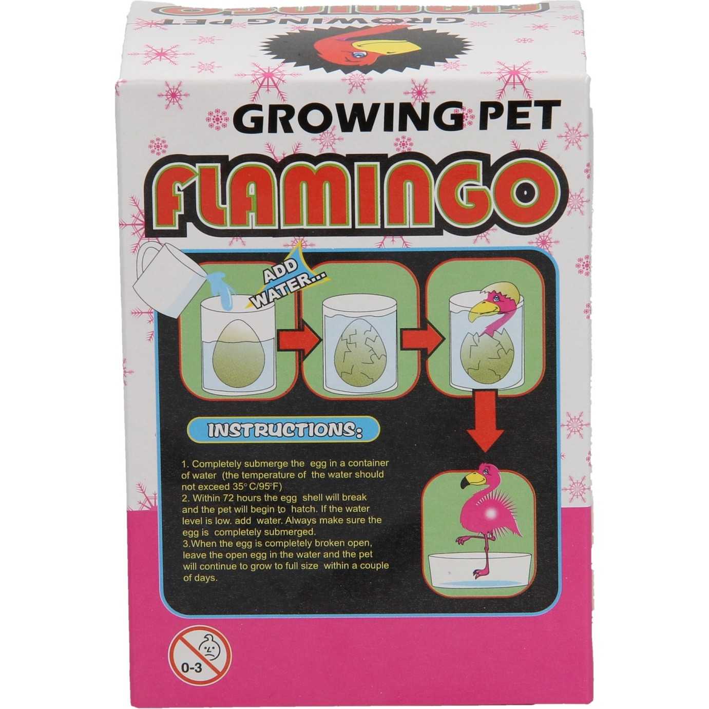 Jucarie Ou Flamingo care eclozeaza si creste in apa LG Imports LG9241