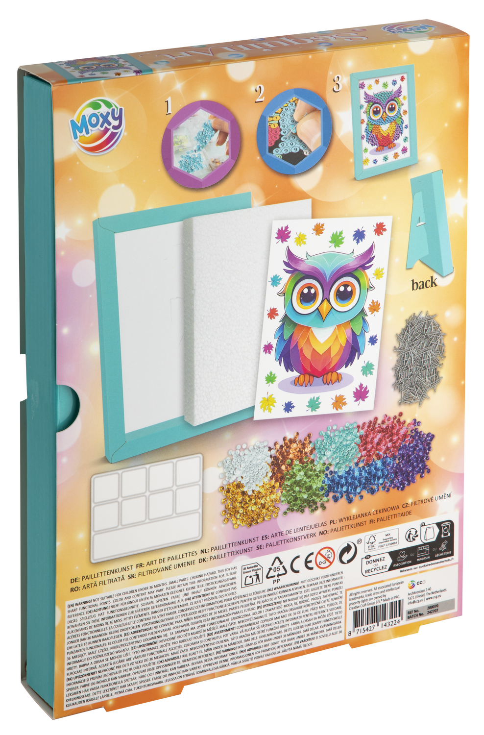 Tablou cu paiete - Bufnita