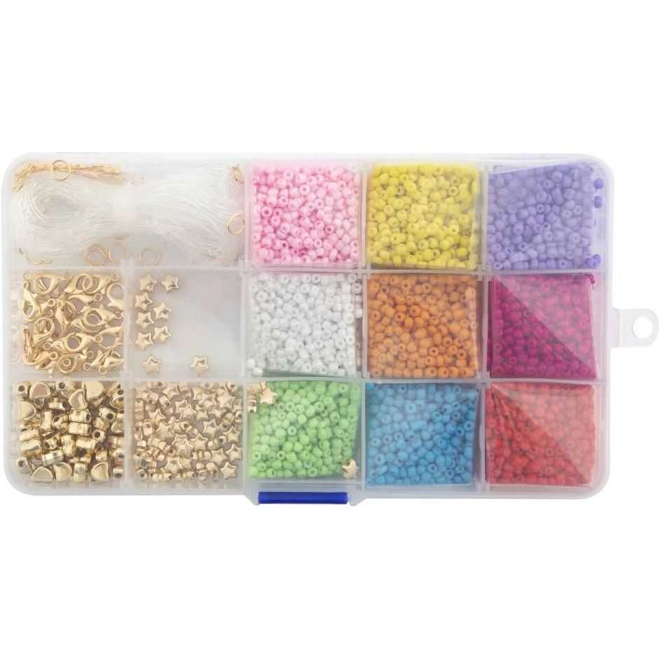 Cutie cu margele, 10x17 cm, 9 culori Grafix GR240022