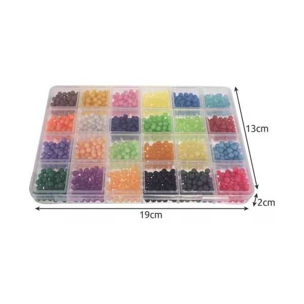 Margele de apa 2800 buc cu accesorii, lipire prin stropire cu apa Kruzzel MY18255