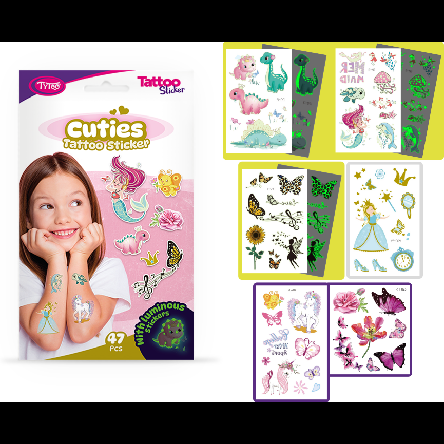 Set 47 tatuaje temporare tip autocolante Dragute Tytoo KOPXX1800015