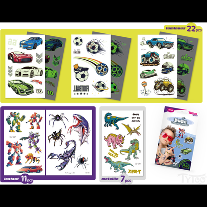 Set 40 tatuaje temporare tip autocolante Baieti Tytoo KOPXX1800013