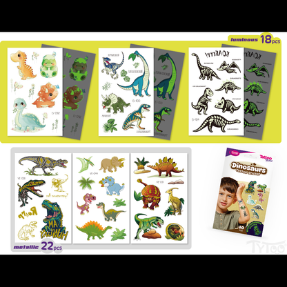 Set 40 tatuaje temporare tip autocolante Dinozauri Tytoo KOPXX1800012