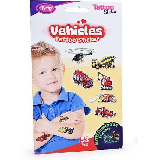 Set 53 tatuaje temporare tip autocolante Masini Tytoo KOPXX1800014