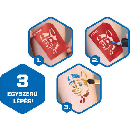 Set 12 sabloane pentru tatuaje temporare Paw Patrol Tytoo KKCSP4430059