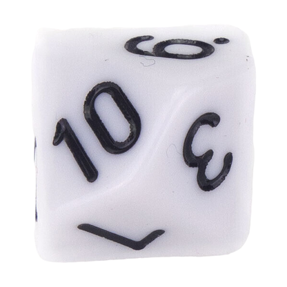 Set de 2 zaruri cu zece fete 1-10 1.65 cm Numlit NML18273