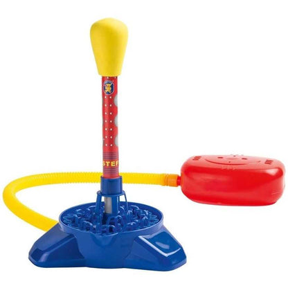 Racheta care face baloane de sapun Bubble-Rocket, cu solutie baloane 220 ml Pustefix Bubble Toys STPX858