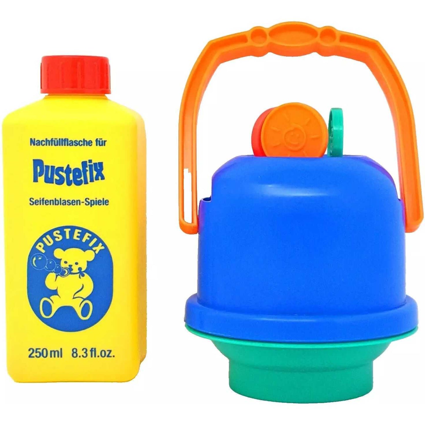 Mega galetusa cu 3 inele mari si 1L solutie baloane de sapun Pustefix Bubble Toys STPX635