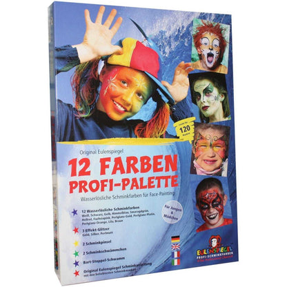 Set 12 culori germane face paint Paleta Profesionala Eulenspiegel ST18293