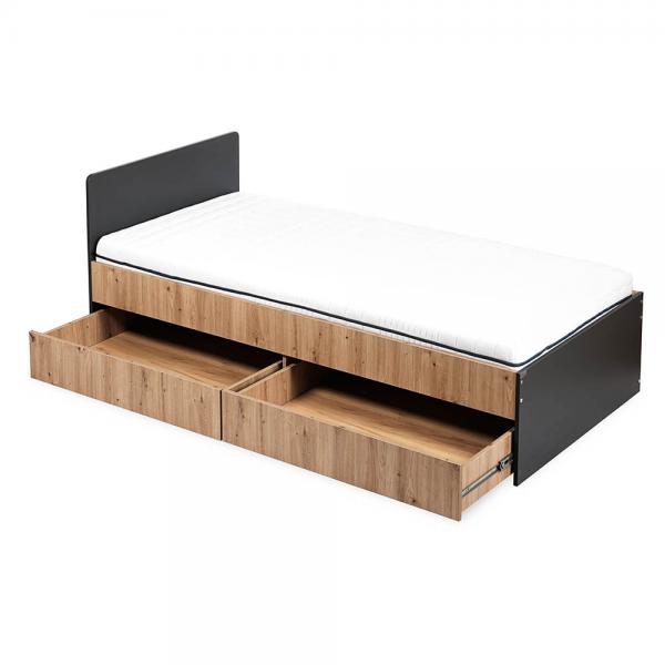 Mobilier Camera copii Tineret KLUPS DALIA Antracit-Stejar