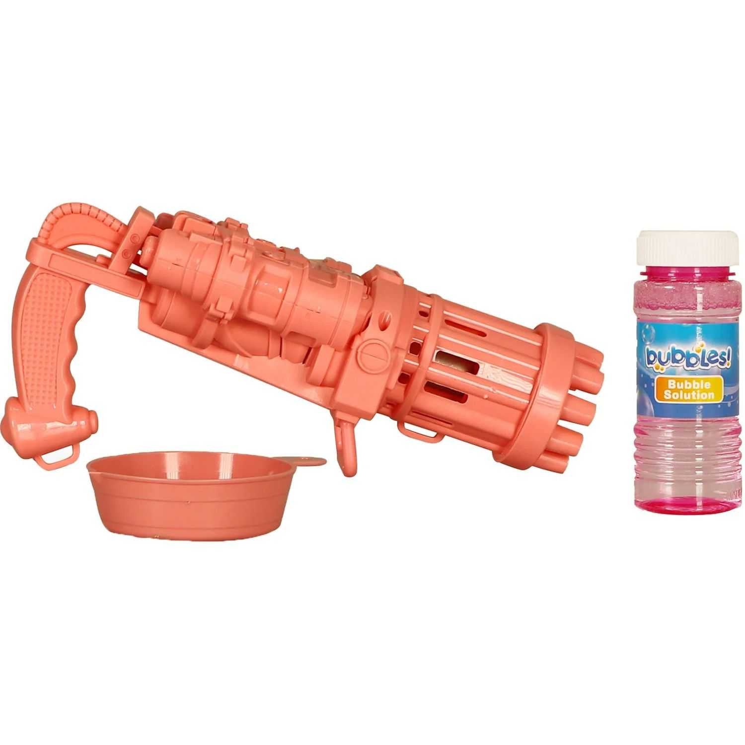 Pistol pentru baloane de sapun Bubble Shooter cu 50 ml solutie inclusa Moxy GR600041