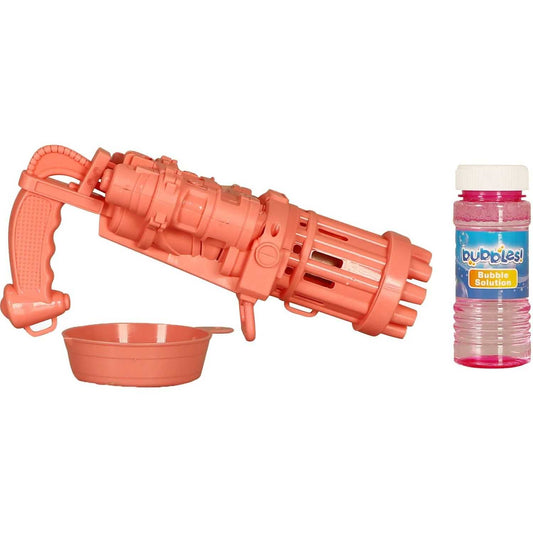 Pistol pentru baloane de sapun Bubble Shooter cu 50 ml solutie inclusa Moxy GR600041