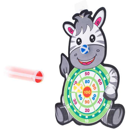Joc Darts cu Scai Zebra - 3 Mingi Incluse Ikonka IK18315