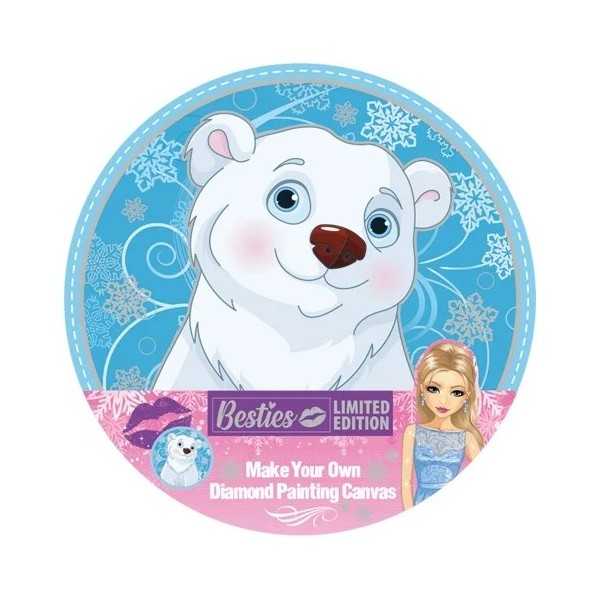 Pictura cu Diamante pe Canvas Rotund Besties - 30 cm Grafix GR141012