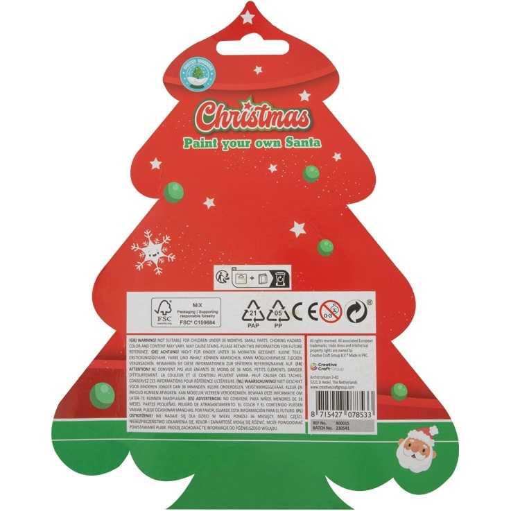 Set Creare Ornament Craciun Mos Craciun DIY - 8,5 cm Grafix GR800015