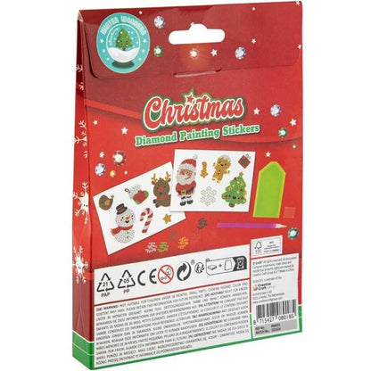 Set Stickere Pictura cu Diamante Craciun - 12 Piese Grafix GR800021