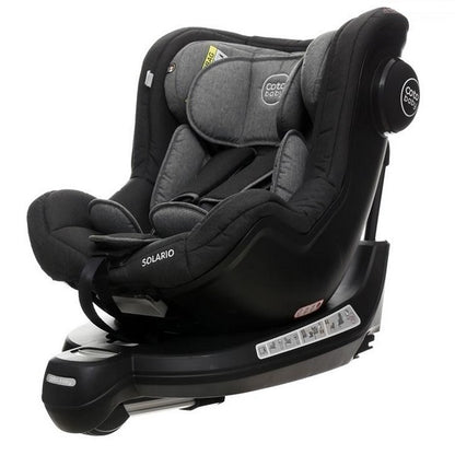 Scaun auto Coto Baby Solario Melange Black 360 grade ISOFIX 0-18 Kg 