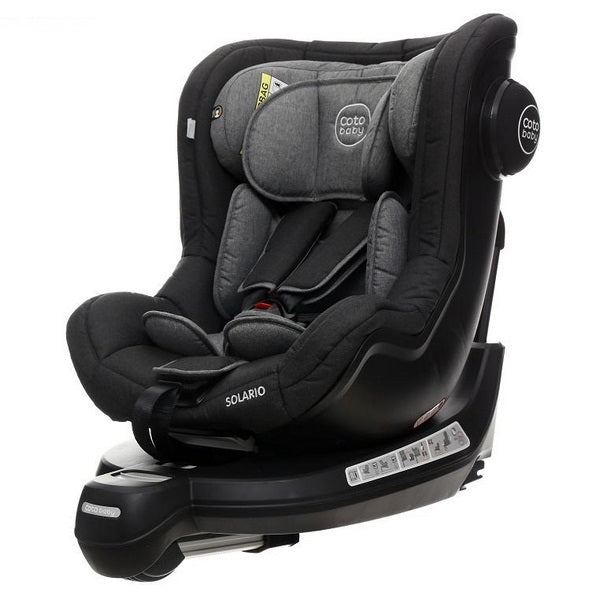 Scaun auto Coto Baby Solario Melange Black 360 grade ISOFIX 0-18 Kg 