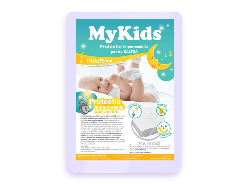 Protectie Impermeabila MyKids Pentru Saltea 140x70 CM