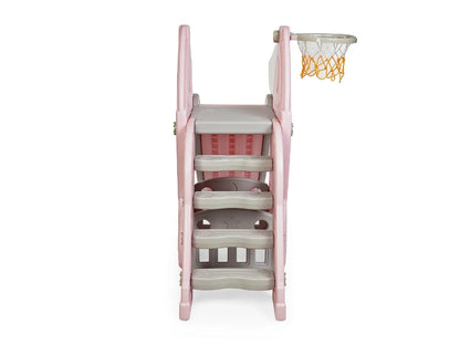 Tobogan MyKids cu cos de baschet Racheta Pink