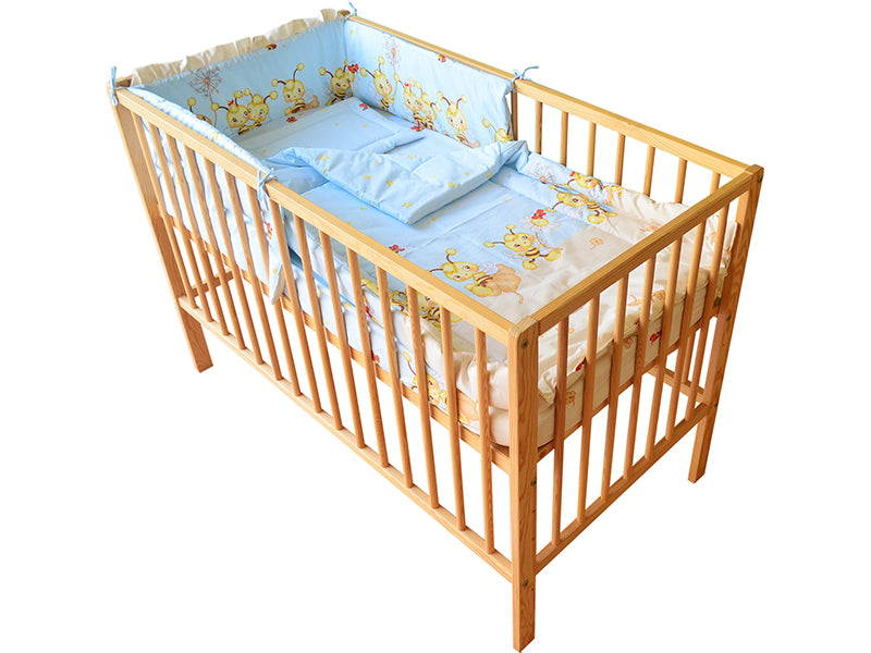Lenjerie MyKids Albinuta Albastru 4 Piese 120x60