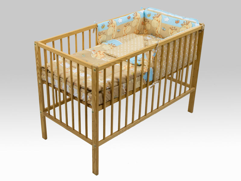 Lenjerie MyKids Happy Giraffe Maro 4 Piese 140x70