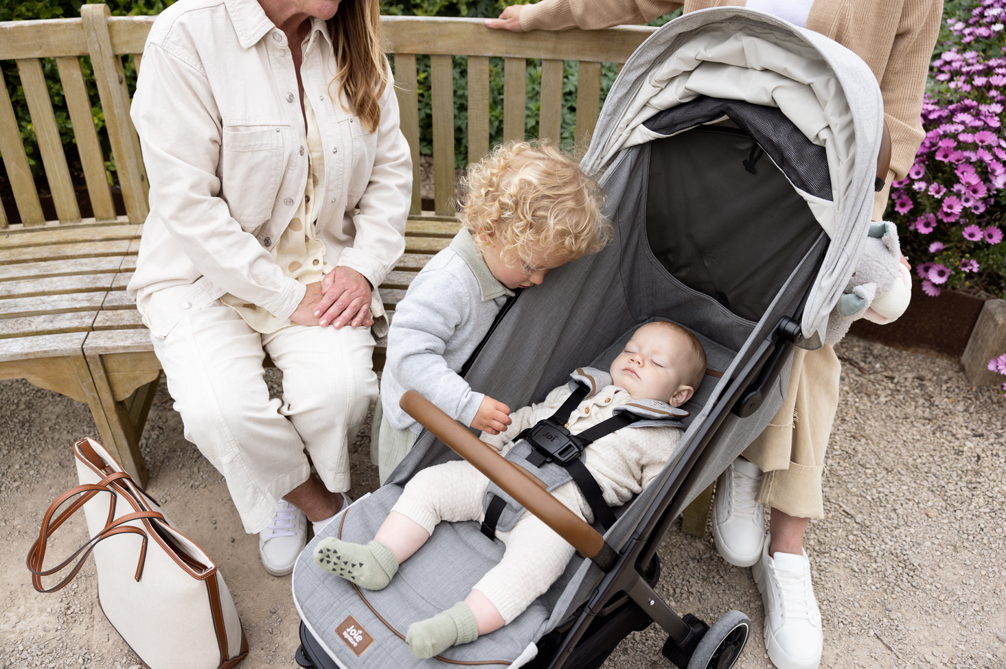 Joie - Carucior pentru copii ultracompact 2 in 1 Parcel, nastere - 22 kg, Signature Eclipse (Carucior Parcel Eclipse + Landou Ramble XL Eclipse)