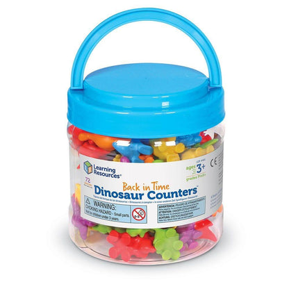 Set pentru sortat si numarat - Dinozauri jucausi (72 piese)