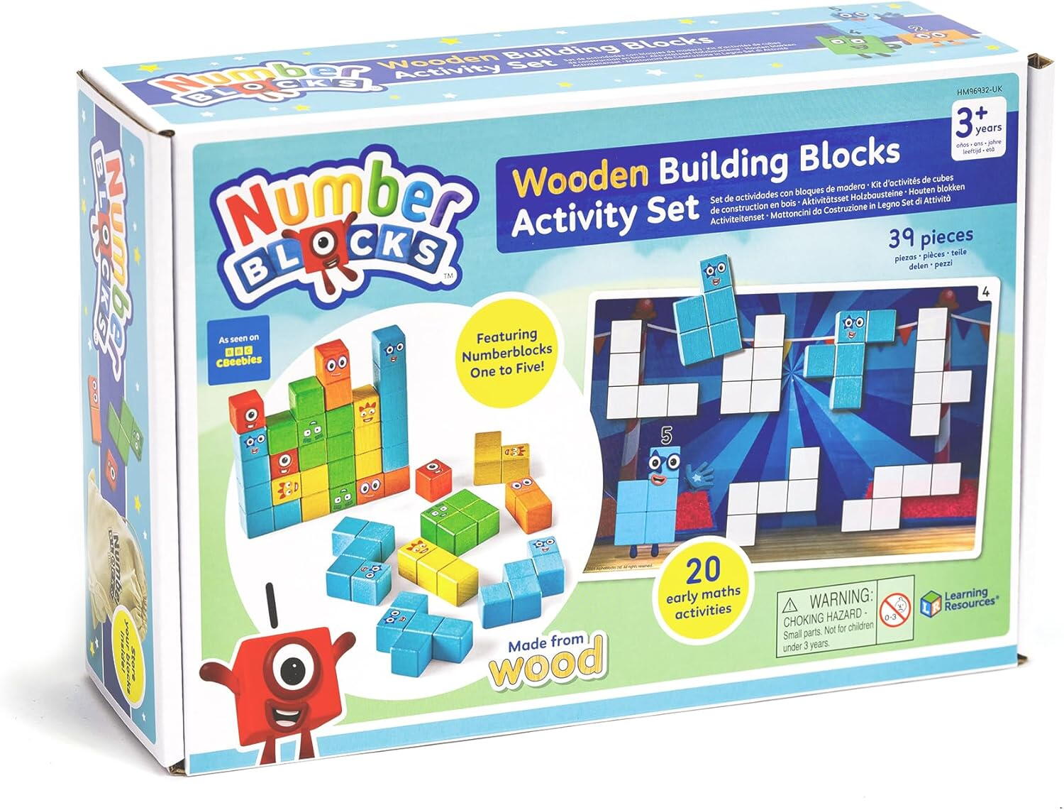 Set activitati cu cuburi din lemn - Numberblocks®