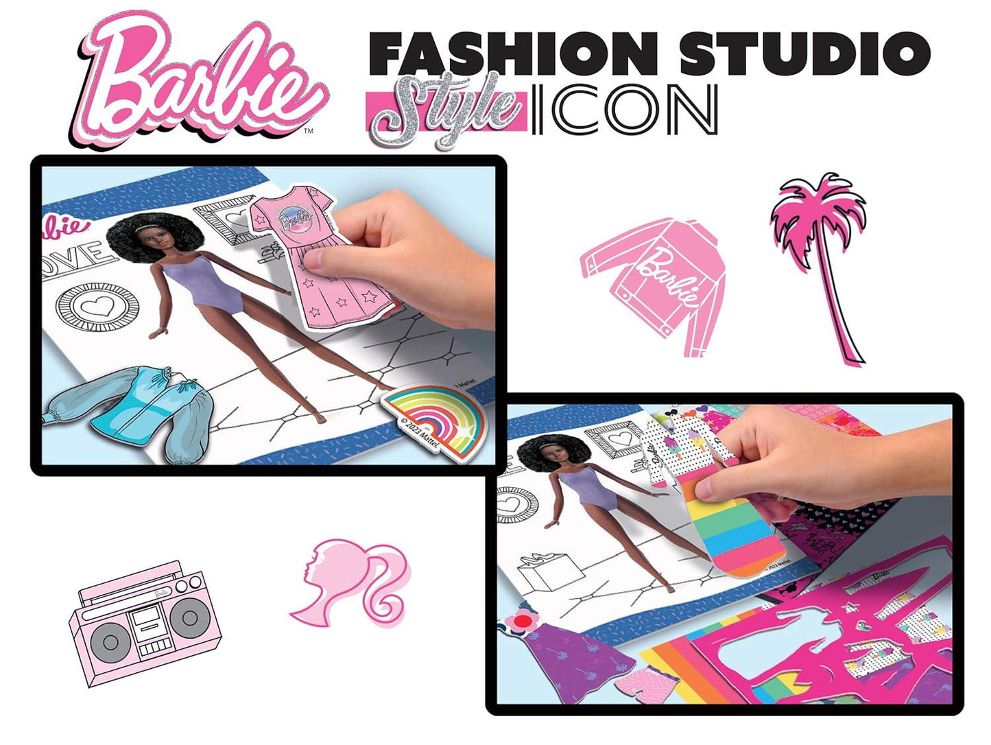 Set de colorat cu activitati Barbie - Fashion Icon