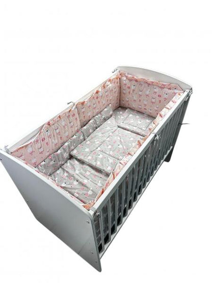 Lenjerie Dancing Bunny Gray-Pink 4+1 piese 120x60 cm