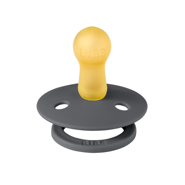 BIBS - Suzeta Colour Latex, tetina rotunda, 6 luni +-Iron