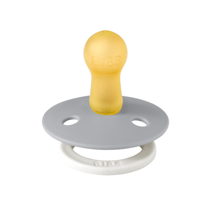 BIBS - Suzeta fosforescenta Colour Glow Latex, tetina rotunda, 6 luni +-Cloud