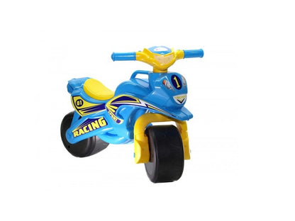 Motocicleta de impins MyKids Racing 0139/1 Albastru/Galben