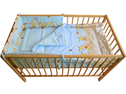 Lenjerie MyKids Albinuta Albastru 4 Piese 120x60