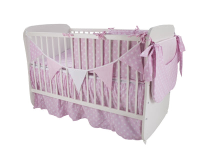 Lenjerie MyKids Light Stars Pink 11 Piese 120x60 cm