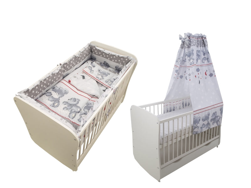 Lenjerie MyKids Teddy Hug Gri M2 5+1 Piese M2 120x60 cm